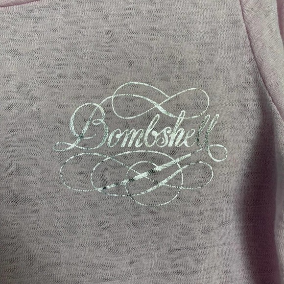 VICTORIA’S Secret Pink Lightweight Burnout Knit Long Sleeve Bombshell Top Size M - Picture 10 of 12